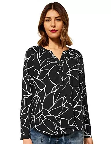 STREET ONE Langarmblusen Street One Damen Bamika Bluse