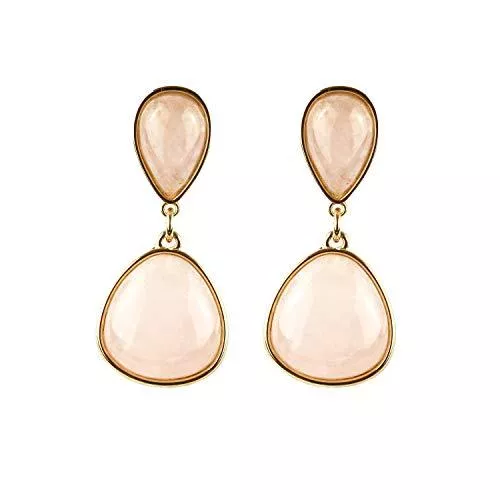 Alessandra Schmidt Schmuck Ohrclips ALESSANDRA mit Rosa Quarz