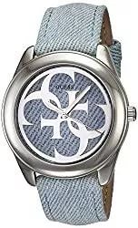 GUESS Uhren GUESS G-Twist Damen-Armbanduhr 40mm Armband Leder Blau Quarz Analog W0895L7