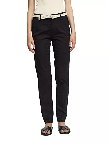 ESPRIT Hosen ESPRIT Chino mit geflochtenem Gürtel