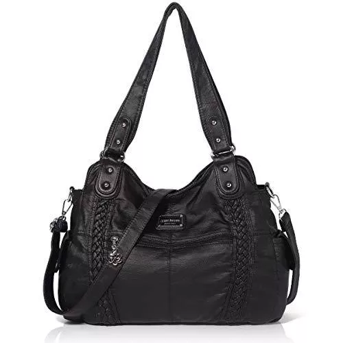 Angel Barcelo Taschen & Rucksäcke Angel Barcelo Roomy Fashion Hobo Damenhandtaschen, Damen Geldbörse, Umhängetaschen, Umhängetasche Tote, Gewaschene Ledertasche