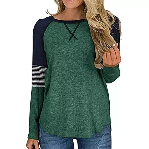 Merlvida Langarmshirts Merlvida Langarmshirt Damen Longsleeve Oberteile Casual Longshirt Pullover Damen Tshirt Elegantes Langarm Shirt Bluse Tunika Tops