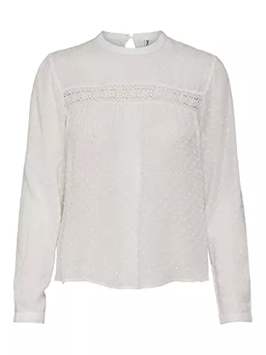 ONLY Langarmblusen ONLY Damen Onlpelia Life Ls Dot DNM Blouse Ff Bluse