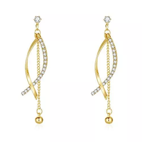 Kruckel Schmuck Kruckel 7139026 Sparkling Lines &amp; Curves Stud Earrings