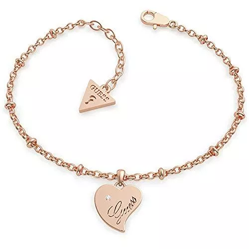 GUESS Schmuck GUESS CHAIN BR HEART PENDANT, rose(rosegold), Gr. N