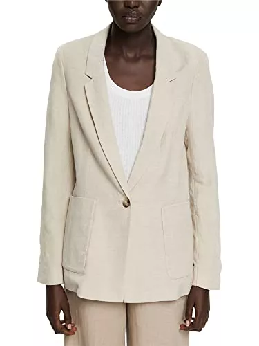 ESPRIT Blazer ESPRIT Aus Leinen-Mix: EIN-Knopf-Blazer
