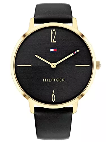 Tommy Hilfiger Uhren Tommy Hilfiger Damen Analog Quarz Uhr mit Leder Armband 1782379