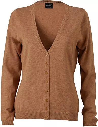 James &amp; Nicholson Strickjacken James &amp; Nicholson JN660 Damencardigan Strickjacke Damen Cardigan V-Neck