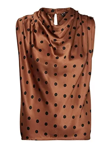 VERO MODA Ärmellose Blusen VERO MODA VMESSI SL Cowl Neck TOP WVN