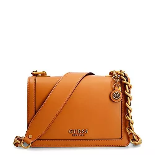 GUESS Taschen & Rucksäcke Guess Abey Crossbody Flap Cognac
