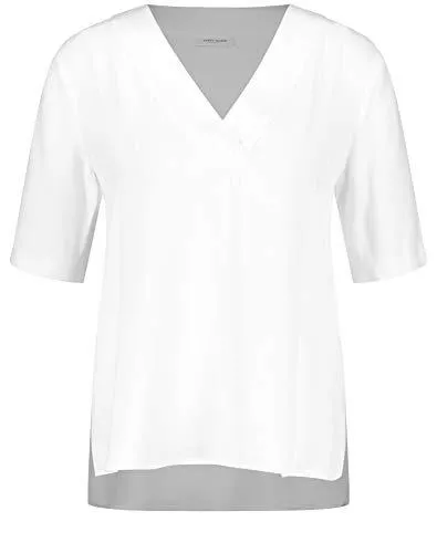 Gerry Weber Kurzarmblusen Gerry Weber Damen Blusenshirt mit V-Ausschnitt leger Blusenshirts