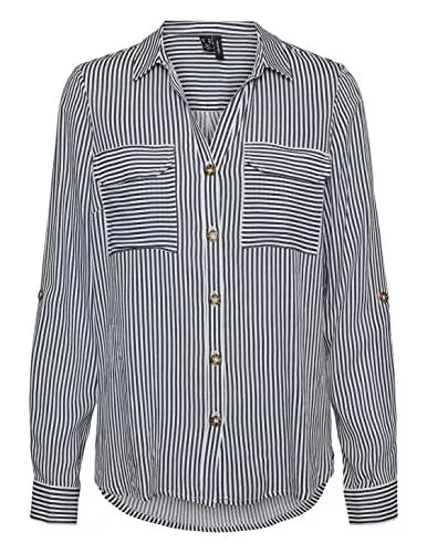 VERO MODA Langarmblusen VERO MODA Female Hemd Langärmelige