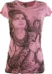 GURU SHOP T-Shirts GURU SHOP Sure T-Shirt Shiva, Damen, Baumwolle, Bedrucktes Shirt Alternative Bekleidung
