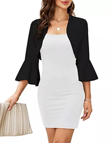 KOJOOIN Strickjacken KOJOOIN Damen Bolero Festlich Strickjacke Kurze Schulterjacke（Verpackung MEHRWEG）