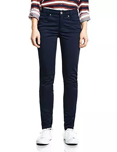 STREET ONE Hosen Besuche den Street One-Store Baumwollhose Casual Fit Middle Waist Slim Legs