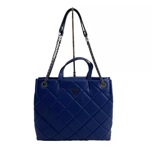 GUESS Taschen & Rucksäcke Guess Sapphire QN767924 Damen-Shopper-Tasche aus Kunstleder, blau