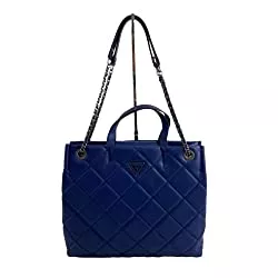 GUESS Taschen & Rucksäcke Guess Sapphire QN767924 Damen-Shopper-Tasche aus Kunstleder, blau