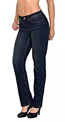 ESRA Jeans ESRA Damen Jeans Hose Damen Jeanshose gerader Schnitt Straight-Fit bis Übergröße Große Größen G600