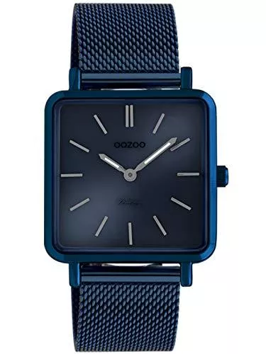 Oozoo Uhren Oozoo Vintage Damenuhr Quadratisch mit Milanaiseband 29 x 29 MM
