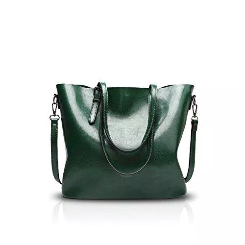 NICOLE &amp; DORIS Taschen & Rucksäcke Nicole&amp;Doris Neu Frau Tote Handtasche Schultertasche Crossbody Damen PU Grün