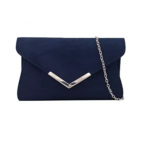 Milisente Taschen & Rucksäcke Milisente clutch damen wildleder abendtasche klein Umhängetasche