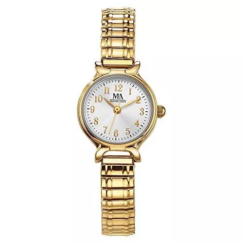 MeisterAnker Uhren MeisterAnker Damen Quarzuhr Metall 21cm gelb Quartz Mineralglas 490000070