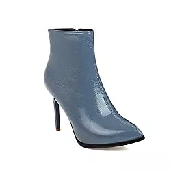 JIEEME Stiefel Synthetik Fashion Pointed Toe Stiletto Zipper high Heel with 10 cm Ankle Evening Party Boots for Women Big Size t202-32