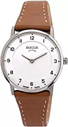 Boccia Uhren Boccia Damen Analog Quarz Uhr mit Leder Armband 3254-01