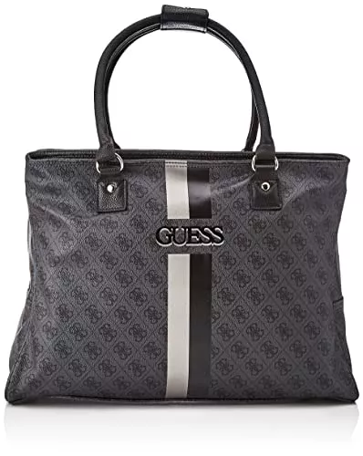 GUESS Taschen & Rucksäcke Guess Damen Vikky Shopper Tote, Coal/Black, Einheitsgröße