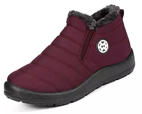 Gaatpot Stiefel Gaatpot Damen Winterstiefel Wasserdicht Warm gefütterte Schneestiefel Winterschuhe Winter Kurzschaft Stiefel Boots Schuhe