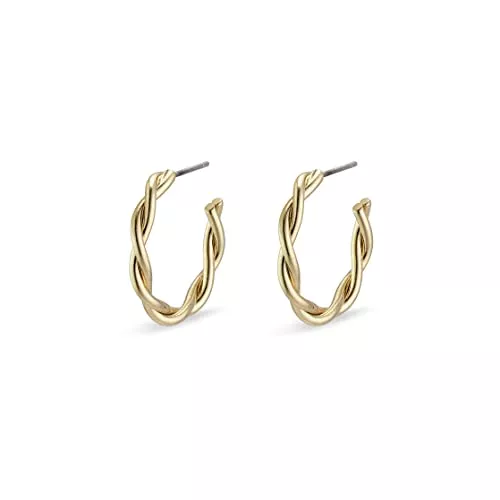 PILGRIM Schmuck Pilgrim NAJA gedrehte Creolen versilbert oder vergoldet