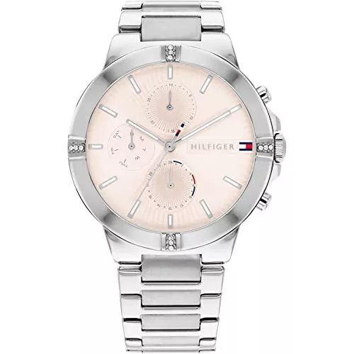 Tommy Hilfiger Taschen & Rucksäcke Tommy Hilfiger Damen Multi Zifferblatt Quarz Armbanduhr Talia mit Edelstahlarmband