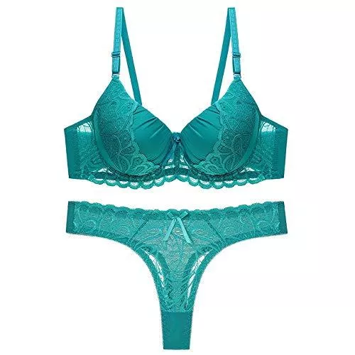 LqyKJas Unterwäsche & Dessous LqyKJas Damen Erotik BHs Damen Neuheit BHs Frauen BH Set Sexy Spitze Unterwäsche Set Transparent Tanga Bralette Set Push Up BH und G-String