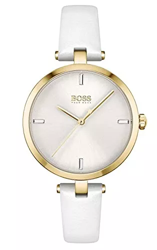 BOSS Uhren BOSS Damen Analog Quartz Uhr mit Leder Armband 1502588