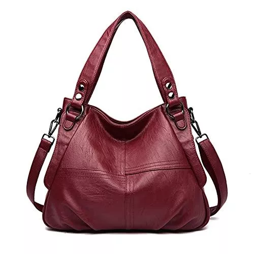 Sacmill Taschen & Rucksäcke Sacmill Damen Handtasche Große Leder Damenhandtasche Umhängetaschen Designer Schultertasche Hobo Tasche