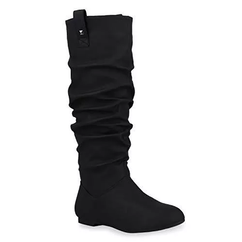 stiefelparadies Stiefel stiefelparadies Damen Schlupfstiefel Übergrößen Flandell