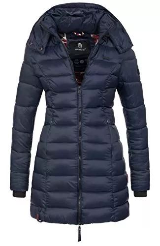 MARIKOO Jacken MARIKOO Herbst Winter Übergangs Steppmantel Jacke Mantel gesteppt B603