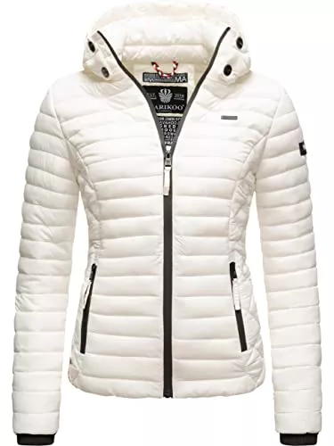MARIKOO Jacken MARIKOO Damen Übergangsjacke leichte Steppjacke Samtpfote XS-XXL