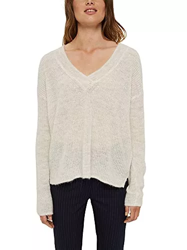 ESPRIT Pullover & Strickmode ESPRIT Collection Mit Alpaka: Pullover mit V-Ausschnitt