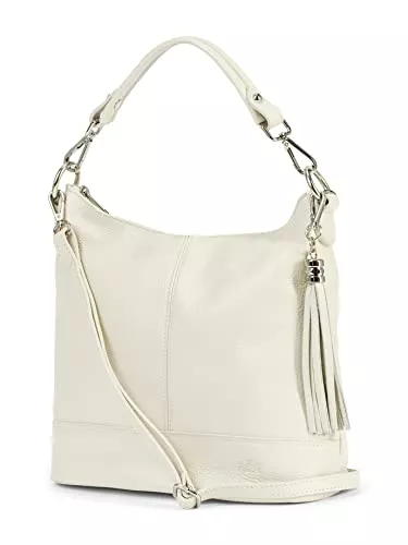 Walbusch Taschen & Rucksäcke Walbusch Damen Lederhandtasche Standfest einfarbig Hellbeige