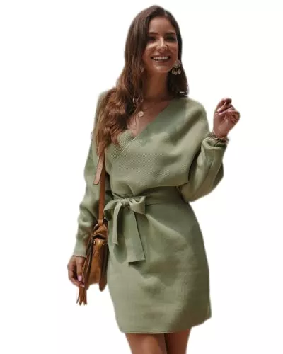 HGGES Freizeit HGGES Damen Enge Pulloverkleid sexy lang -mit Ultra -verlangen gestrickte elastische Pullover -Schichtkleid, Strickpullover Top Damen -Kleidung