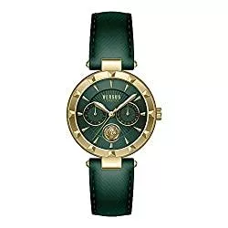Versus Uhren Versus Versace Damenuhr Sertie N Multifunktion grün goldfarben VSPOS2221