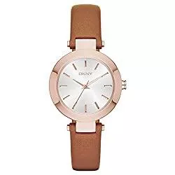 DKNY Uhren DKNY Damen Analog Quarz Uhr mit Leder Armband NY2415