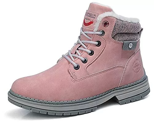 ASTERO Stiefel ASTERO Winterschuhe Damen Winterstiefel Warm Boots Stiefeletten Pelzfutter Gefütterte Schneestiefel rutschfest Wanderschuhe Winter Trekking Outdoor Gr.36-41EU