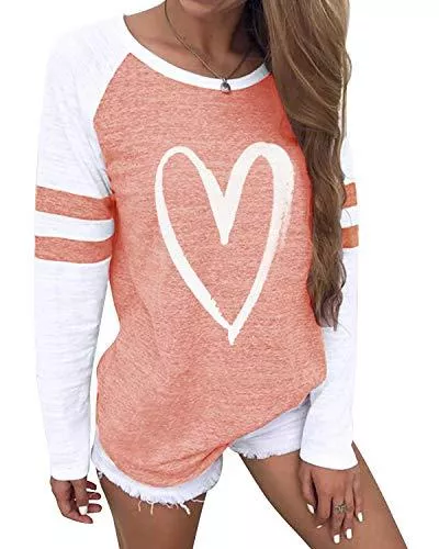 YOINS Langarmshirts YOINS Pulli Damen Langarmshirt Sweatshirt mit Streifen Rundhals Ausschnitt Oversize Hemd Jumper Bluse Tops