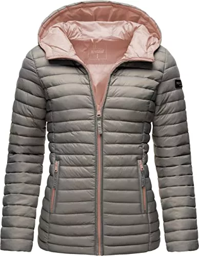 MARIKOO Jacken MARIKOO Damen Übergangsjacke Stepp-Jacke leicht mit Kapuze Asraa XS-3XL