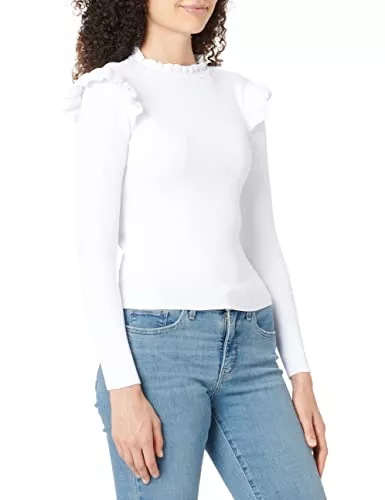 ONLY Pullover & Strickmode ONLY Female Oberteil mit Langen Ärmeln Gerüschter