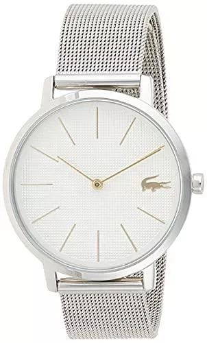 Lacoste Uhren Lacoste Damen Analog Quarz Armbanduhr Moon mit Mesh Edelstahlarmband