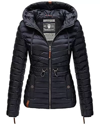MARIKOO Jacken MARIKOO Damen Übergangsjacke leichte Stepp-Jacke mit Kapuze Aniyaa XS-XXL