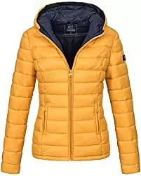 MARIKOO Jacken MARIKOO Damen Übergangsjacke leichte Steppjacke Outdoor-Jacke mit Kapuze Lucy XS-3XL